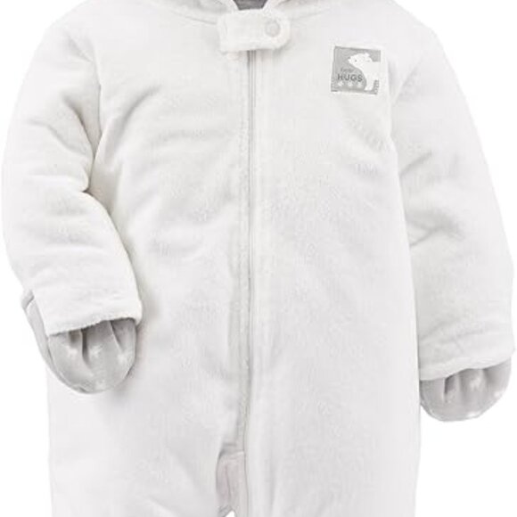 Simple Joys by Carter's Baby Polar Bear Footed Snowsuits, (Size 9-12 months) - Picture 2 of 9